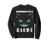 Vintage Schrödingers Cat Dead & Alive Quantum Physics Sweatshirt
