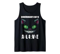Vintage Schrödingers Cat Dead & Alive Quantum Physics Tank Top