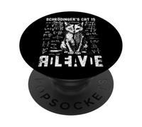 Vintage Schrödinger's Cat Dead And Alive Science Teacher PopSockets Adhesive PopGrip
