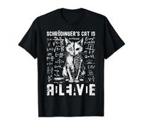 Vintage Schrödinger's Cat Dead and Alive Science Teacher T-Shirt