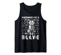 Vintage Schrödinger's Cat Dead and Alive Science Teacher Tank Top