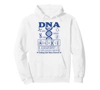 Vintage Science DNA Diagram Double Helix Genetics Biology Pullover Hoodie