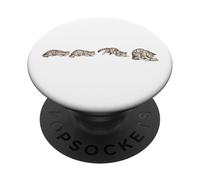 Vintage Scientific Retro Cat Illustration For Cat Lovers PopSockets Adhesive PopGrip