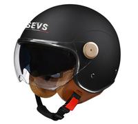 Vintage Scooter Helmet Dual Mirror Motorcycle Lightweight Jet Helmets for Men and Women Seasonal Highway Legal Safety Open