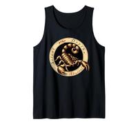 Vintage Scorpio Zodiac Symbol - Silent Depths Abyssal Tank Top