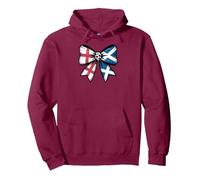 Vintage Scotland England Flag St Andrews Bow design Pullover Hoodie, Adult Unisex, Burgundy, X-Large