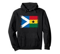 Vintage Scotland Ghana Flag Proud Ghanaian Scottish Pride Pullover Hoodie