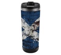 Vintage Scottish Flag Travel Mug Stainless Steel Drinking Cup