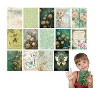 Vintage Scrapbooking Kit - 3D Butterfly Journal Making Decoration | Vintage Aesthetic Scrapbook Paper for Notebooks, Journaling Supplies, for Adults Kids Teens