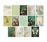 Vintage Scrapbooking Kit,Journaling Scrapbooking 3D Butterfly Craft Paper | Vintage Aesthetic Scrapbook Paper for Notebooks, Journaling Supplies, for Adults Kids Teens