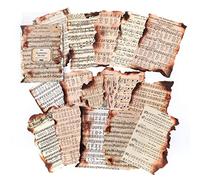 Vintage Scrapbooking Material Paper Retro Burnt Design Musical Score Sheet Music Aesthetics DIY Supplies for Arts Journaling Scrapbook Journals Planners Books Art Craft Specific Themed Projects