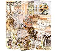 Vintage Scrapbooking Stickers Pack for Journaling Aesthetic DIY Decorative Paper Sticker Washi Planner Stickers for Art Aesthetic Journaling Planners Scrapbook Supplies,100 Pcs