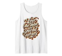 Vintage Script I Love One Man and Several Horses Rider Tank Top