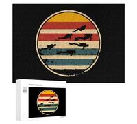 Vintage Scuba Diving Dive Diver Jigsaw Puzzles for Adult Family Activities Games Home Decor Puzzle 300 PCS