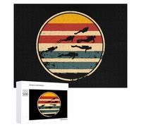 Vintage Scuba Diving Dive Diver Jigsaw Puzzles for Adult Family Activities Games Home Decor Puzzle 500 PCS