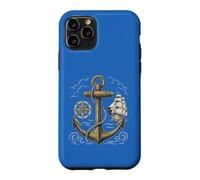 Vintage Seafarer Anchor Sailboat Compass Ocean Explorer Art Case for iPhone 11 Pro
