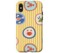 Vintage Seafood Summer East Coastal Fish Aesthetic Case for iPhone X/XS