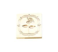 Vintage Seal Stamp Head Flower Pattern Stamp for Envelope Card Party Invitations Packaging Christmas Wedding Wood Handle