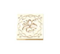 Vintage Seal Stamp Head Flower Pattern Stamp for Envelope Card Party Invitations Packaging Christmas Wedding Wood Handle