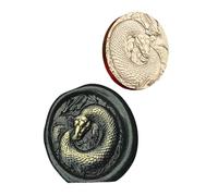 Vintage Seal Stamp Head Year of The Snake Seal Stamp for Seal Envelope Card Box Scrapbooking Packaging Embellishment