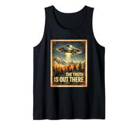 Vintage Searching for The Truth UFO Alien Craft Encounter Tank Top