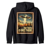 Vintage Searching For The Truth UFO Alien Craft Encounter Zip Hoodie