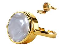 Vintage Secret Storage Ring for Women, Adjustable Lipstick Holder Ring with Hidden Compartment, Functional Antique Style Jewelry, Unique Gift Idea (white+gold)