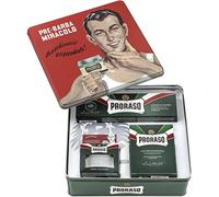 Vintage Selection, Refreshing Line (Trio Pack), Deluxe Shaving Kit with Pre Shaving Cream, Shaving Cream Tube, and Aftershave Balm, Made in Italy