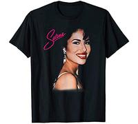 Vintage Selenas Quintanilla Love Music Retro 80s 70s Fans T-Shirt Short-Sleeved Shirt Top Sweatshirt Black M