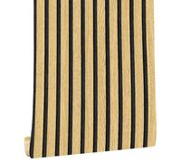 Vintage Self-Adhesive Wood Slat Wallpaper, 3D Effect Peel and Stick Contact Paper, PVC Vinyl Film Removable Easy to Clean for Living Room Bedroom Hallway 45x1000cm