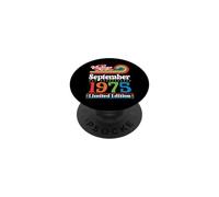 Vintage September 1975 51 Years Being Awesome Ltd Edition PopSockets Adhesive PopGrip