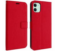 Vintage Series flip wallet case for Apple iPhone 11 - Red