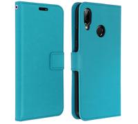 Vintage Series, flip wallet case for Huawei P20 Lite - Lightblue