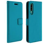 Vintage Series, flip wallet case for Huawei P30 - Blue