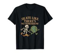 Vintage Serif Skate Like There's No Tomorrow Cartoon Art T-Shirt