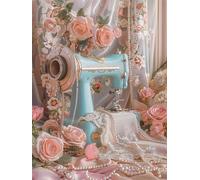 Vintage Sewing Machine 700 Piece Jigsaw Puzzles For Adults, Fun Challenging & Brainteasing 700 piece Adult jigsaw puzzle, Impossible puzzles, Gift for Men/Women, Finished Size is 52x38cm