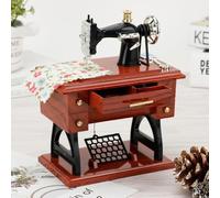 Vintage Sewing Machine Music Box - 2025 Functional Mini Music Box with Treadle, Retro Classical Table Desk Ornament for Sewing Lovers, Unique Gift