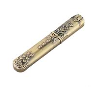 Vintage Sewing Needle Case - Needle Storage Box for Hand Sewing Needles, Compact 8.5 x 1.5 cm Organizer Holder in Copper, Gold, Silver, Bronze (1 Pack)(BRONZE)