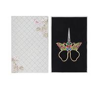 Vintage Sewing Scissors, Embroidery Scissor with Stainless Steel Blades, Portable Mini Sewing Shear for Household DIY Craft, Ergonomic Handle Design, 3.5 x 6.4 x 8.3 cm