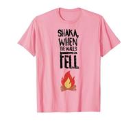 Vintage, Shaka, When, The, Walls, Fell, Vintage, Retro, T-Shirt, Men, Pink, Small