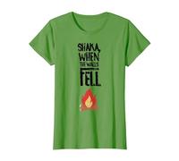Vintage, Shaka, When, The, Walls, Fell, Vintage, Retro, T-Shirt, Women, Grass Green, 3X-Large