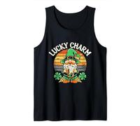 Vintage Shamrock Irish Gnomes Drink Beer Saint Patrick Day Tank Top