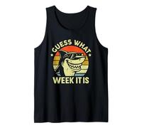 Vintage Shark 2025 Week Guess What Week It is Shark Lover Tank Top