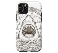 Vintage Shark Compass Ocean Explorer Nautical Map Case for iPhone 11 Pro
