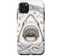 Vintage Shark Compass Ocean Explorer Nautical Map Case for iPhone 11 Pro Max
