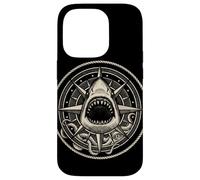 Vintage Shark Compass Rose Ocean Explorer Design Case for iPhone 14 Pro