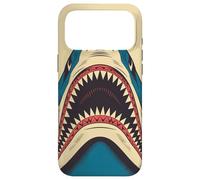Vintage Shark Retro Artwork Design Case for iPhone 17 Pro Max