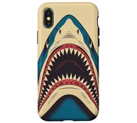 Vintage Shark Retro Artwork Design Case for iPhone X/XS