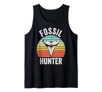 Vintage Shark Teeth Hunter Fossil Hunter Paleontologist Tank Top