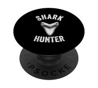 Vintage Shark Teeth Hunter Sharks Tooth Men Women PopSockets Adhesive PopGrip